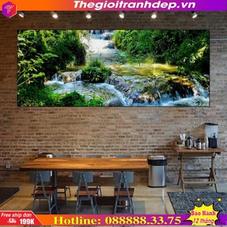Tranh dán tường cảnh thiên nhiên, tranh phong cảnh dòng suối GDT-133