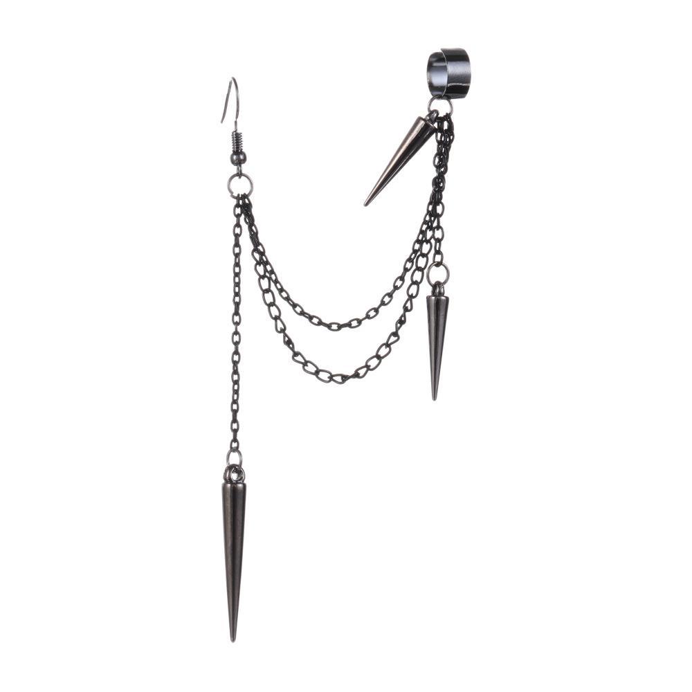 SUMU 1 Đôi Bông Tai Tua Rua Dài Phong Cách Hip Hop Punk