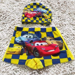 Quần bơi kèm mũ bé trai 3 đến 6 tuổi
