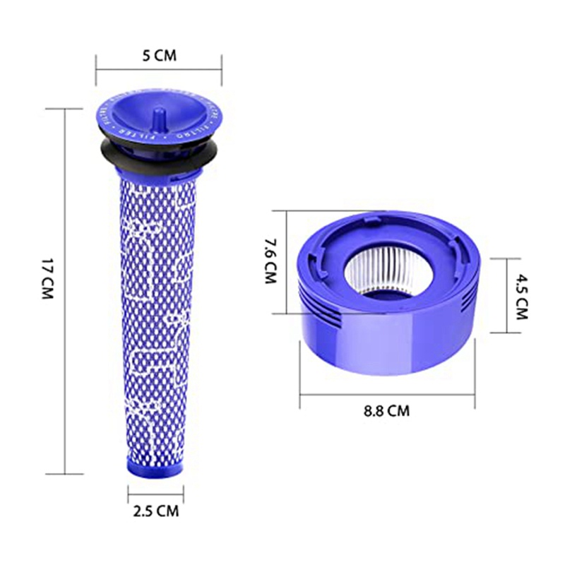 Bộ 4 Miếng Lọc HEPA Thay Thế Cho Máy Hút Bụi Dyson V7, V8 Animal and V8