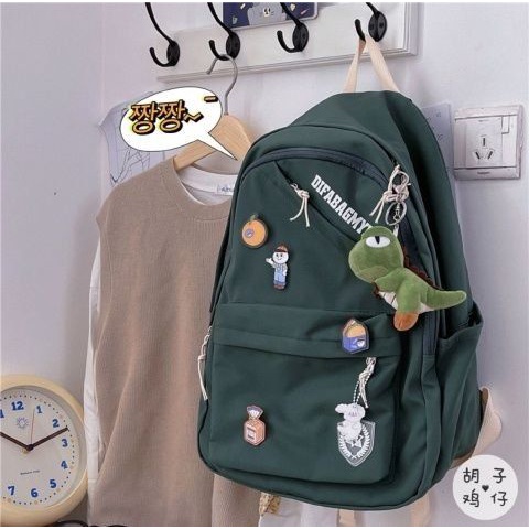 Ba Lô Đi Học / Đựng Máy Tính 15-Inch Sức Chứa Lớn Chống Thấm Nước Phong Cách Hàn Quốc Harajuku Nhật Bản Cho Nữ