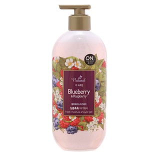 Sữa Tắm Thiên Nhiên Việt Quất & Dâu Rừng On The Body Natural Moisturizing Shower Gel 500g (Thương Hiệu Hàn Quốc)
