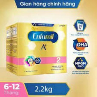 Sữa bột Enfamil A+ 2 Hộp giấy 2.2kg