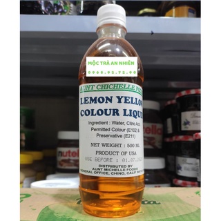 Nước Phẩm Màu Vàng Chanh Lemon Yellow Colour Liquid hiệu Aunt Michelle nhập khẩu từ Mỹ
