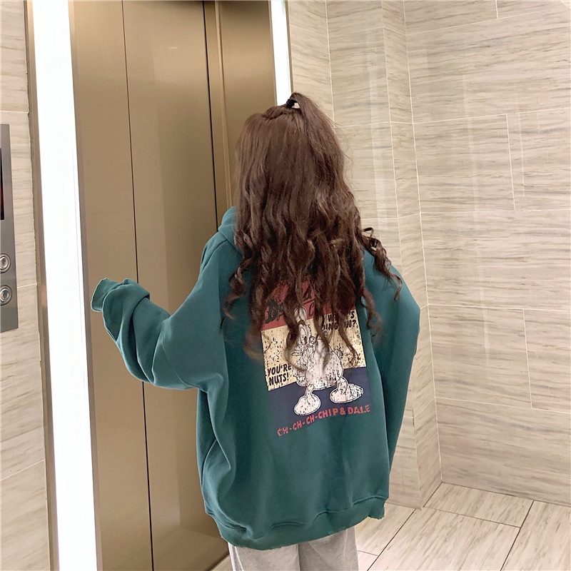 Áo hoodie nữ form rộng, áo nỉ hoodie nữ form rộng có mũ unisex thời trang ulzzang hàn quốc học sinh đi học | BigBuy360 - bigbuy360.vn
