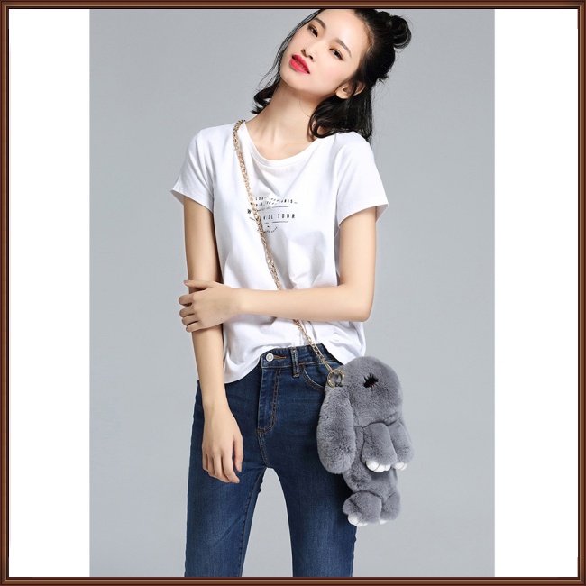 Túi Đeo Chéo Hình Thỏ Hoạt Hình Dễ Thương Dành Cho Nữ