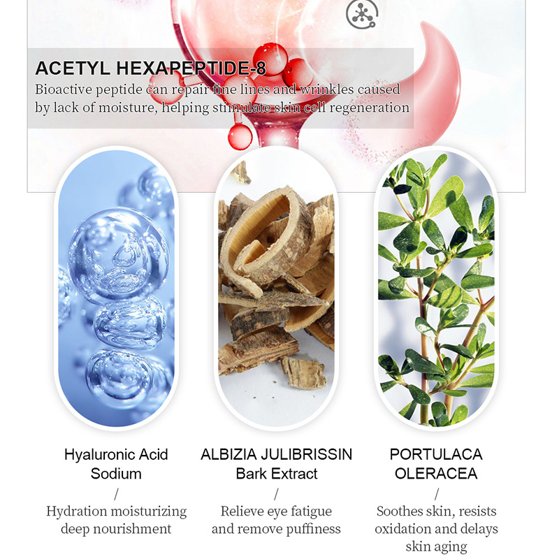 (Hàng Mới Về) Mặt Nạ Mắt Vibrant Glamor Polypeptide Dưỡng Ẩm Xóa Quầng Thâm Chống Lão Hóa