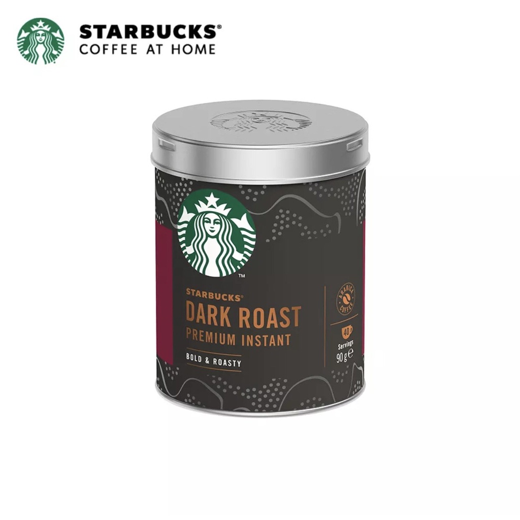 Cà phê đen hòa tan cao cấp Starbucks rang đậm