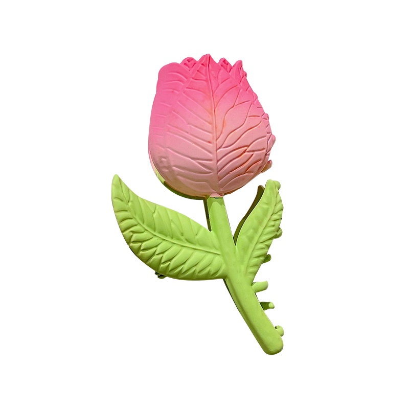 Kẹp Tóc Hình Hoa Tulip Cỡ Lớn Thanh Lịch Cho Nữ