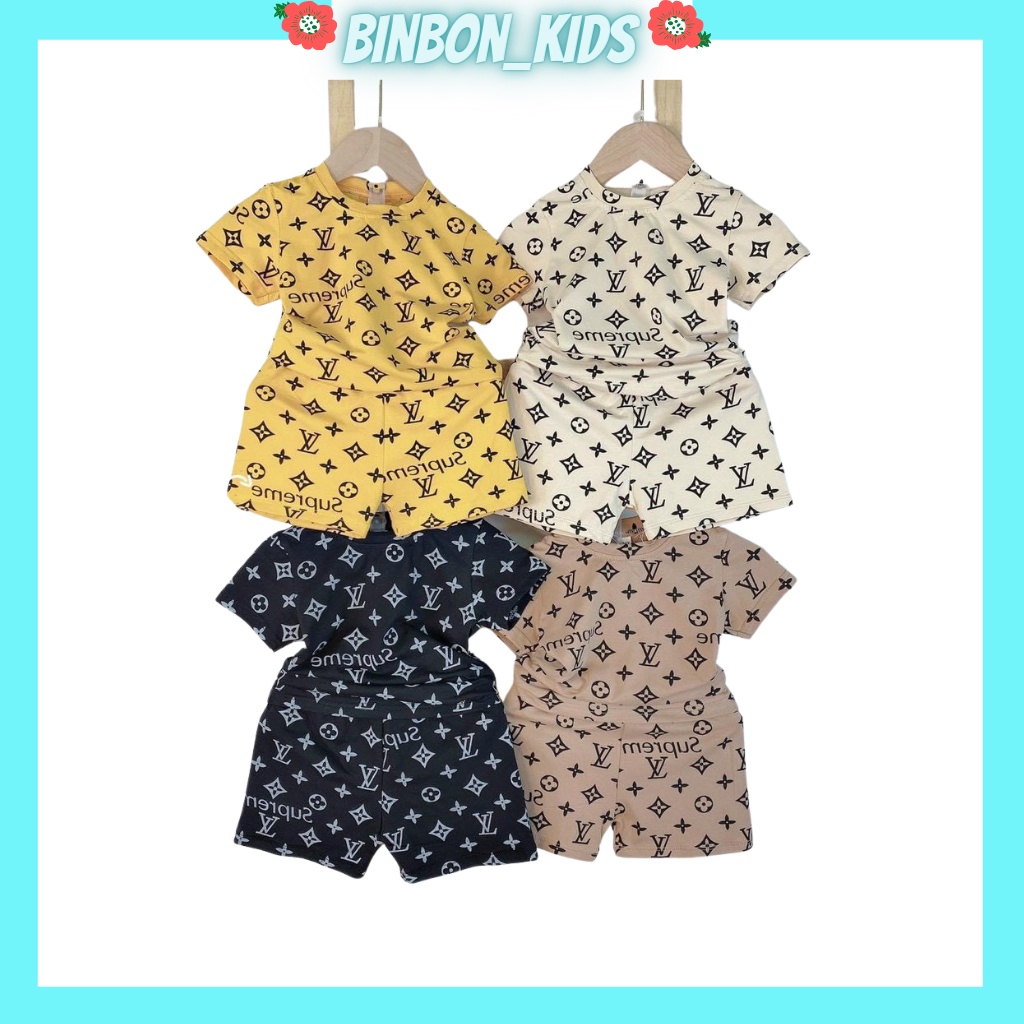 Bộ đồ hè cho bé.Bộ cộc tay cho bé trai bé gái chất thun cotton cao cấp siêu mềm siêu mát từ 6 đến 18kg binbon kids