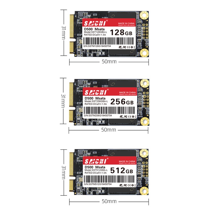 Ổ Cứng Ssd D500 Msata 128gb 256gb Ssd Msata 3d Tlc / Qlc Cho Laptop | BigBuy360 - bigbuy360.vn