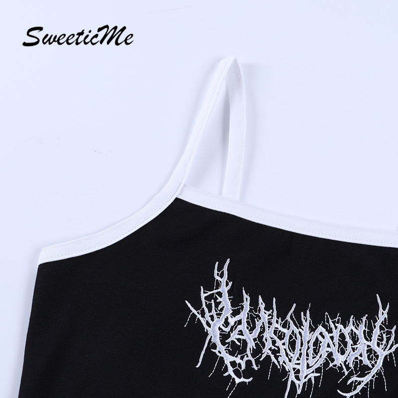 Áo Yếm Hở Lưng Thêu Họa Tiết Màu Tương Phản Thời Trang 2021 | BigBuy360 - bigbuy360.vn