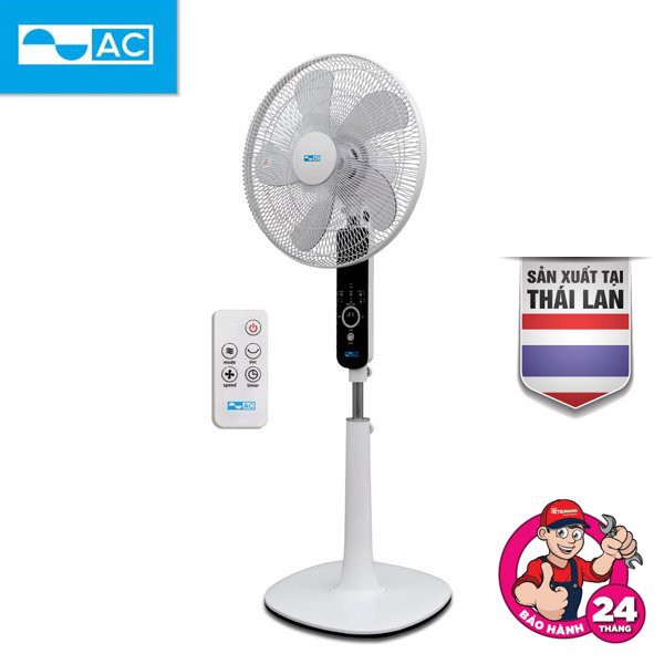 [Mã KTGSEL giảm 10% đơn từ 1TR] Quạt đứng AC ASF02A165 Made in Thailand, công suất 55W, remote điều khiển
