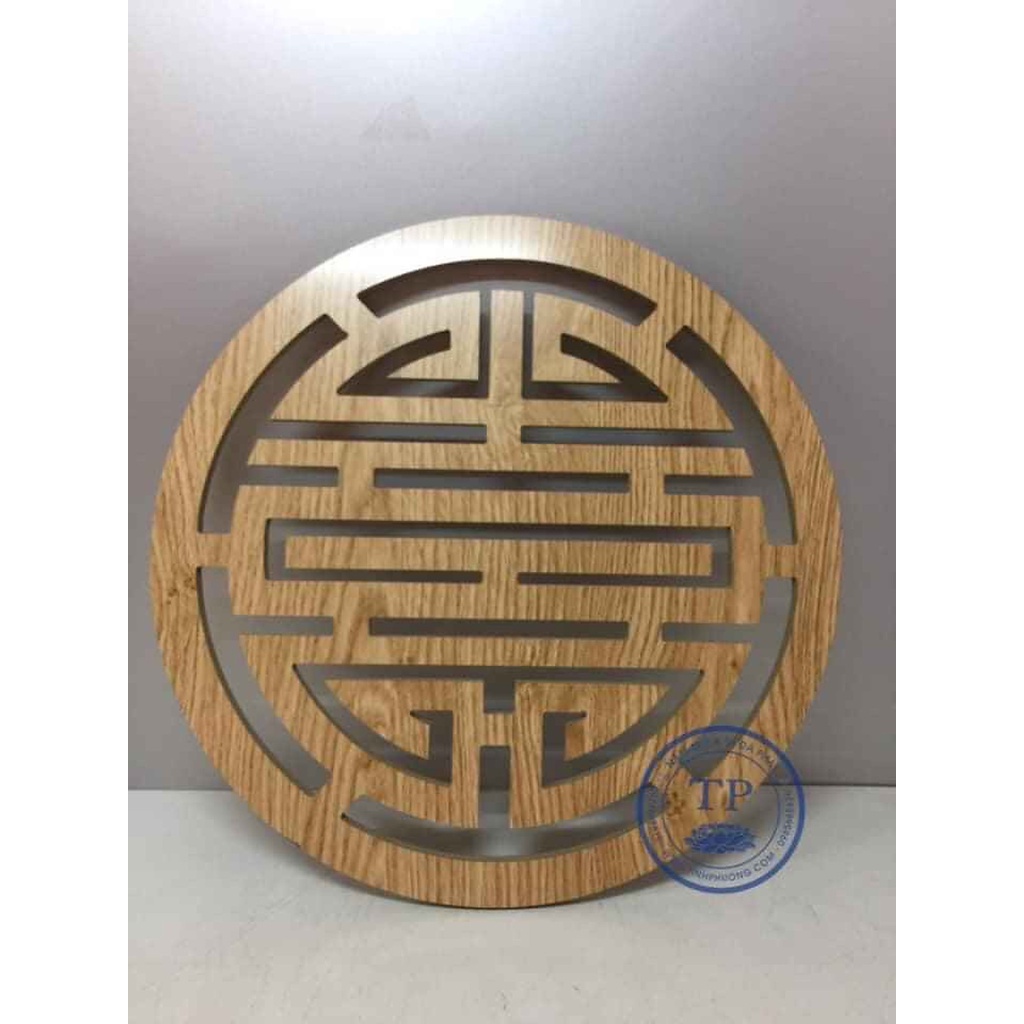 TẤM TRANG TRÍ ỐP LƯNG BÀN THỜ MẪU CHỮ THỌ ĐK 36cm TM121221- Đồ thờ Tịnh Phương