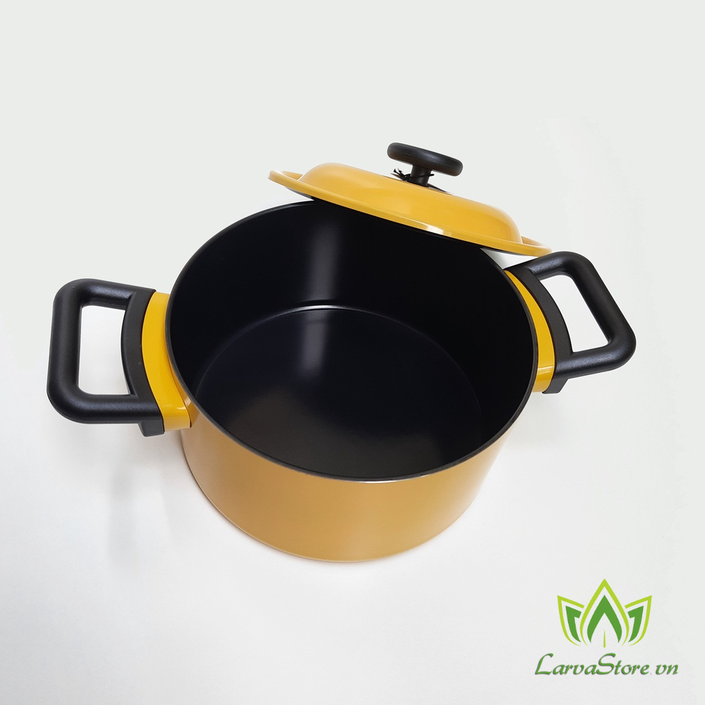 Nồi Decor LocknLock Lòng Phủ Ceramic Chống Dính LDE1222IH 22cm (Đáy từ)