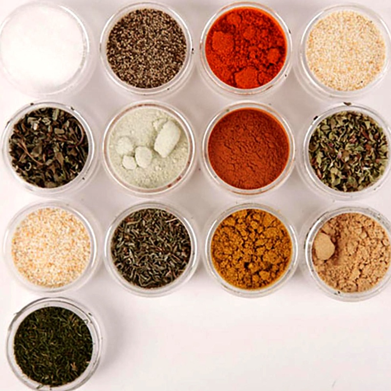 Set 12 Hộp Đựng Gia Vị Có Thể Xoay Tiện Dụng Cho Nhà Bếp / Nhà Hàng