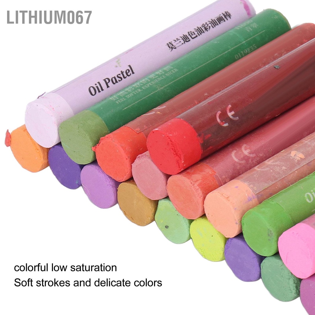 Lithium067 48 Màu Phấn Dầu Tranh Sơn Kết Cấu Không Độc hại Bộ Lâu Dài Cho