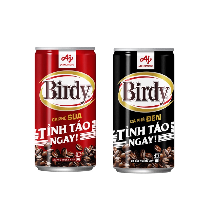 Cà phê lon đen / sữa đá Birdy 170ml