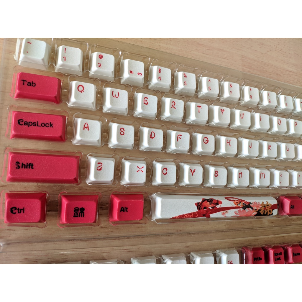 Bộ Keycap PBT nút bàn phím cơ profile XDA nhiều màu Koi Fish, Ice Cream, Macaroon ... phù hợp nhiều loại bàn phím