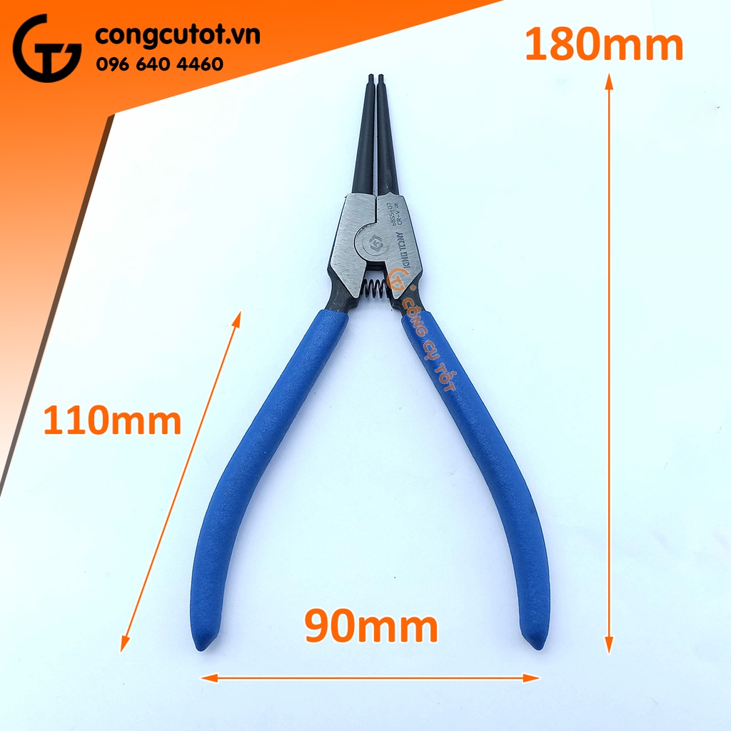 Kìm mở phe ngoài mũi thẳng 7&quot; Kingtony 68SS-07 và 10 inch Kingtony 68SS-10