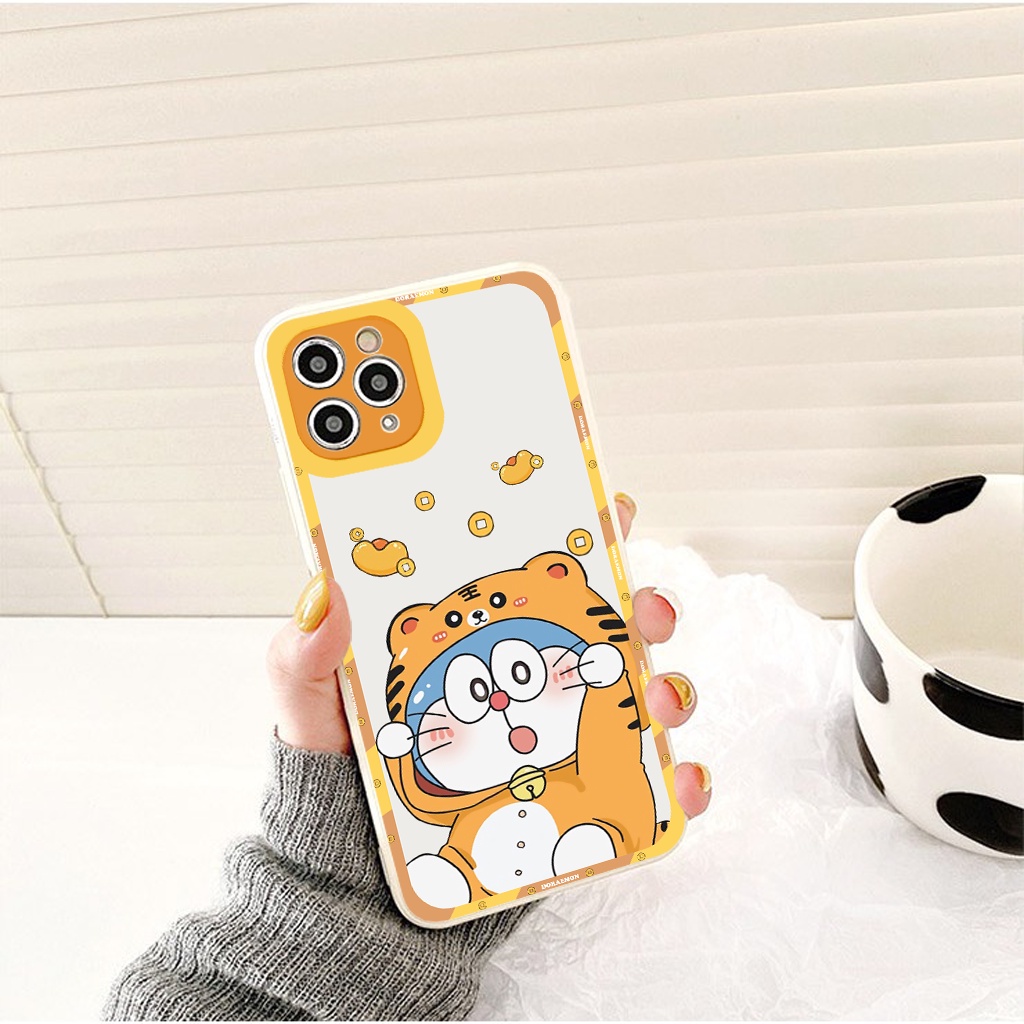 Ốp lưng iphone Doretiger trong cạnh vuông 6/6plus/6s/6splus/7/7plus/8/8plus/x/xr/xs/11/12/13/pro/max/plus/promax