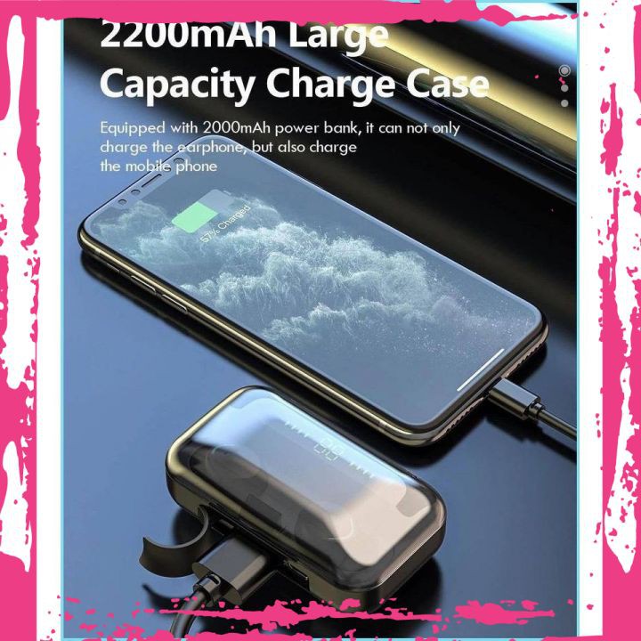 Tai Nghe Bluetooth Wireless Amoi F9 Pro 5.0 Cảm Ứng Chạm Chống Nước Bản Cao Cấp Dùng Được Cho Điện Thoại IOS và Android | BigBuy360 - bigbuy360.vn