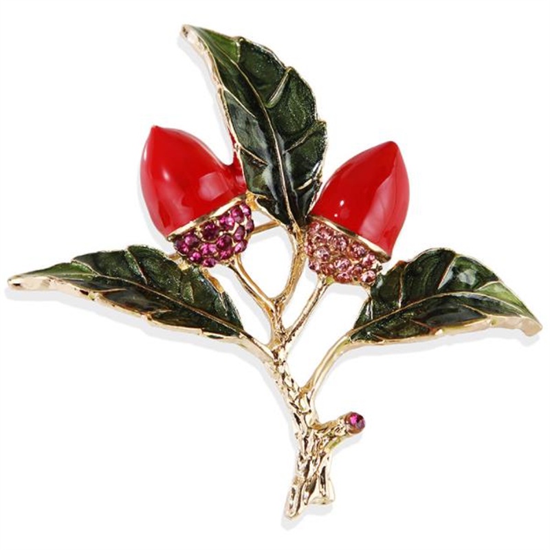Thời Trang Ghim Cài Áo Hình Bình Hoa Đính Đá Thiết Kế Tinh Tế