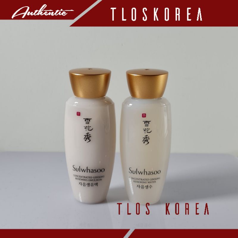 [30ml/1] Nước hoa hồng và sữa dưỡng Sulwhasoo Nhân sâm chống lão hóa Sulwhasoo Concentrated Ginseng Renewing 30ml