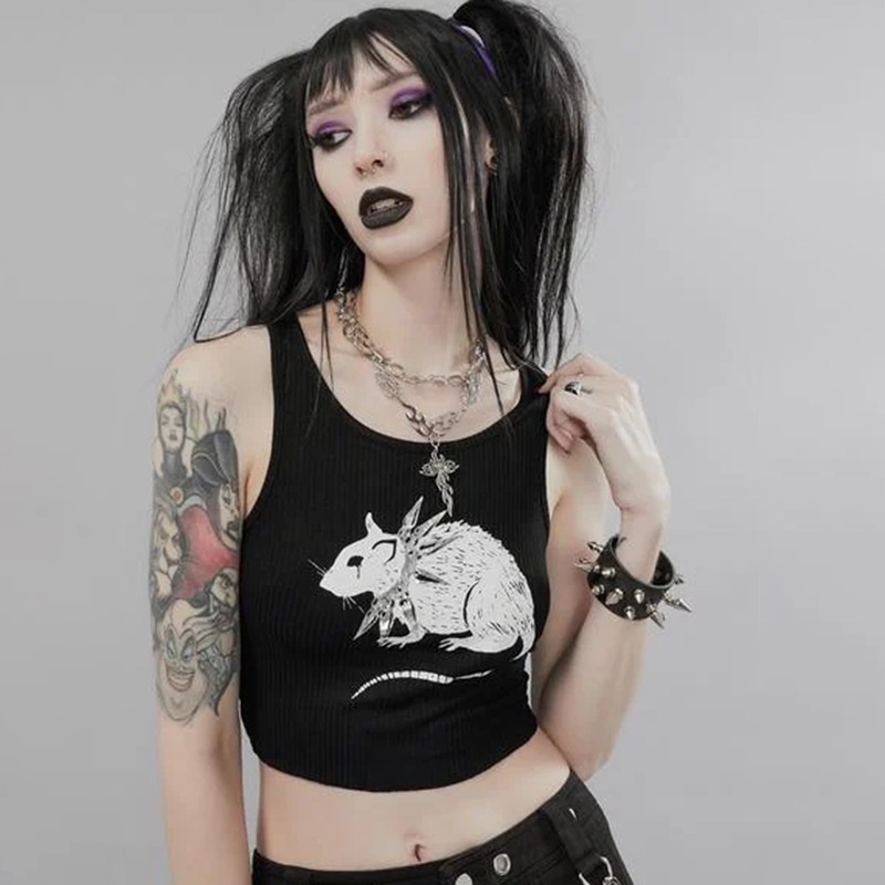 Áo tanktop TODOBLACK hoạ tiết chuột thời trang quyến rũ