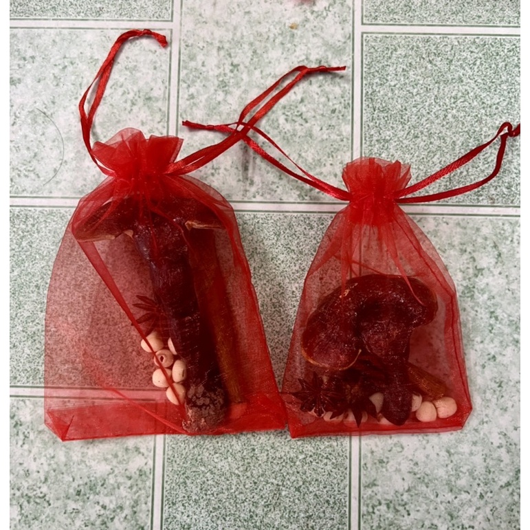 Set Thu Hút Tài Lộc Mua May Bán Đắt Nấm Linh Chi rừng + hạt sen + hoa hồi + quế thanh