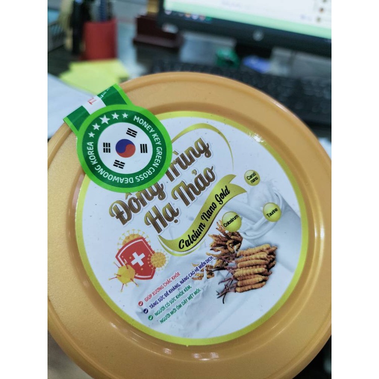Sữa Bột Đông Trùng Hạ Thảo Calcium Nano Gold- Hỗ Trợ Tăng Sức Đề Kháng, Xương Răng Chăc Khỏe, Bồi Bổ Người Mới Ốm Dậy