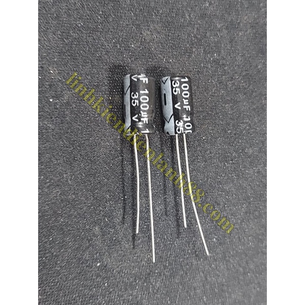 10 Cái Tụ hóa 100uf 35v mới !