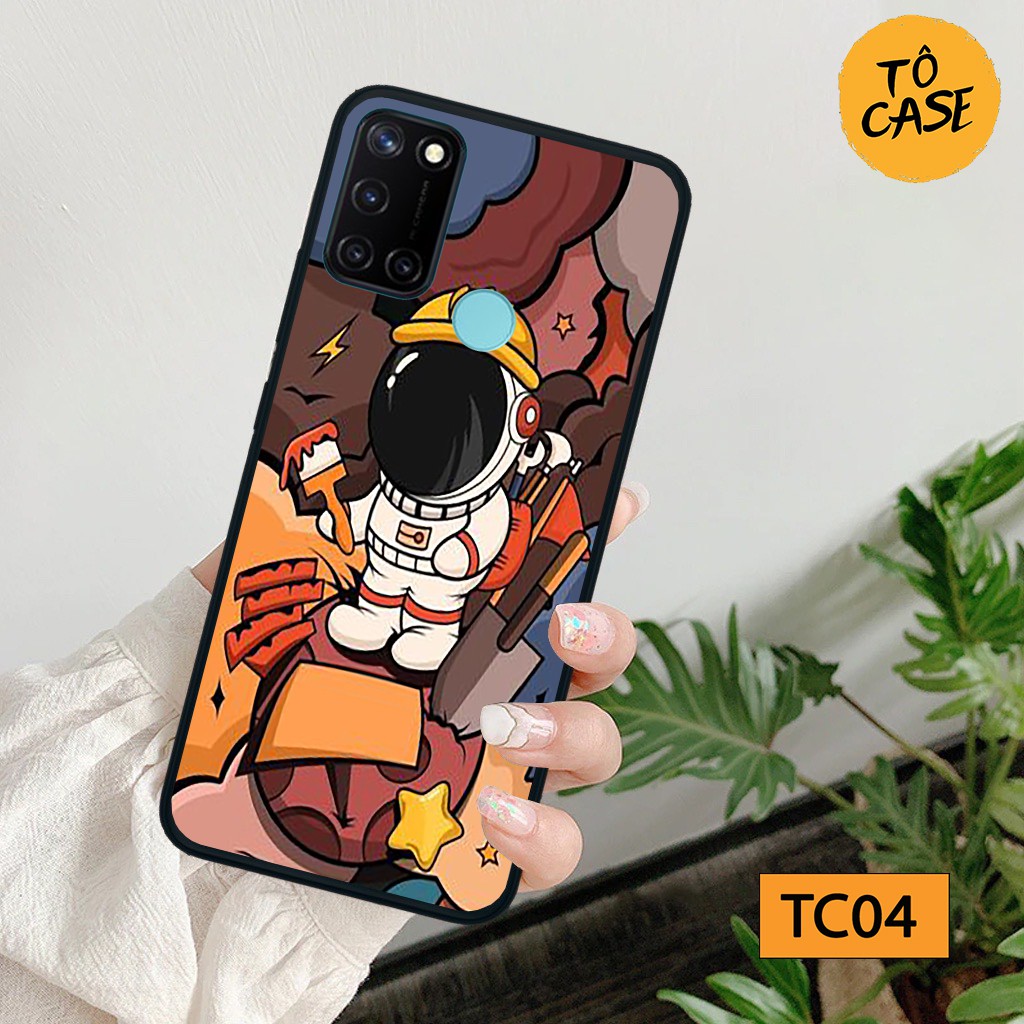 Ốp lưng Realme C11 / C12 / C15 / C17 / C20 in hình vũ trụ ngân hà cá tính đáng yêu, chất liệu in uv cao cấp