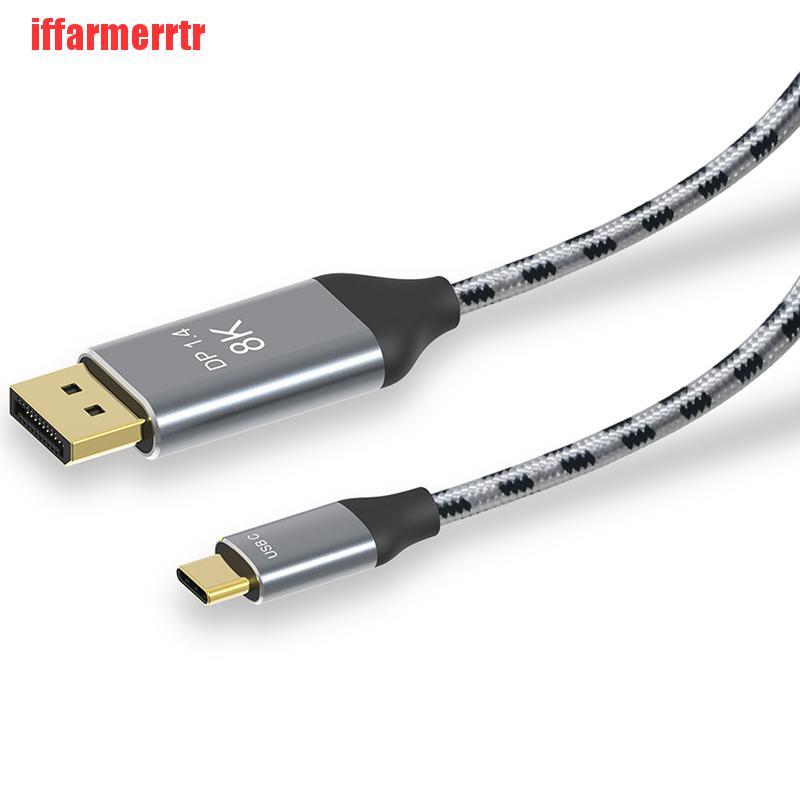{iffarmerrtr}USB C To DP1.4 Displayport 8K 30Hz 4K 144Hz Copper Cable For MacPro Display LKZ