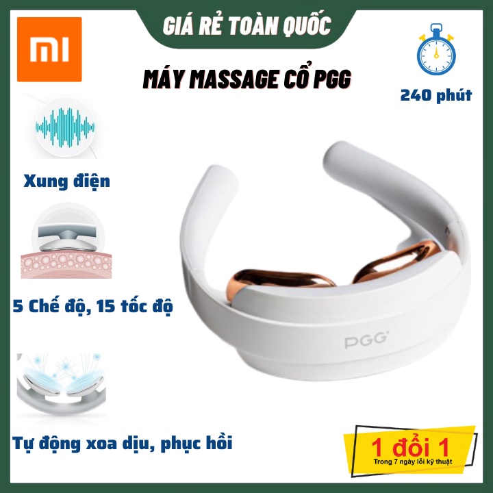 Máy Massage Cổ Vai Gáy PGG Điện Cực Làm Nóng Thư Giãn Có 5 Chế Độ Massage Và 15 Cấp Độ Điều Chỉnh Xung Lực