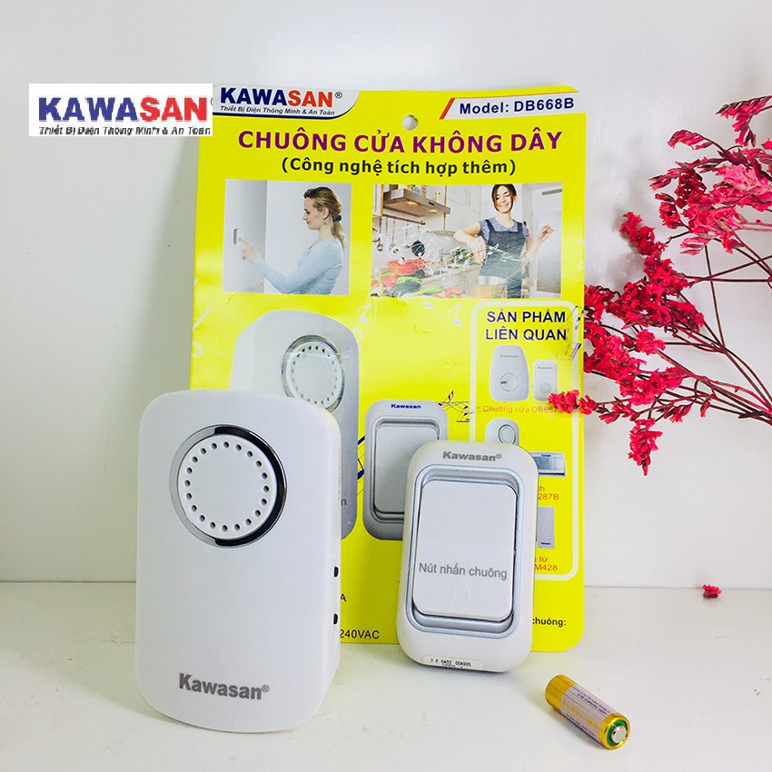 CHUÔNG CỬA KHÔNG DÂY KAWASAN - DB668B