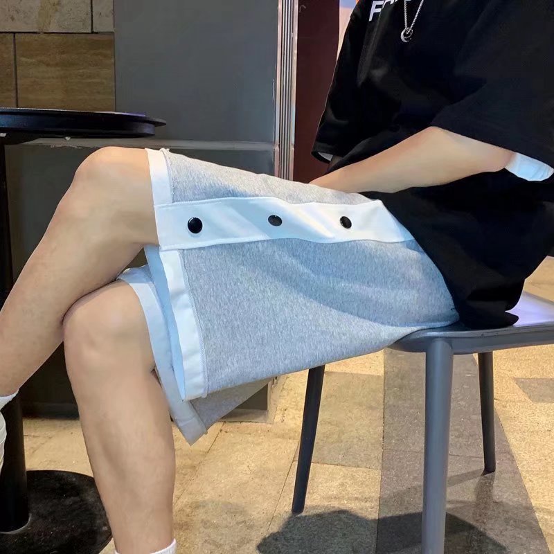 Quần Short Phối Nút Đơn Giản Thời Trang Hàn Quốc Cho Nam
