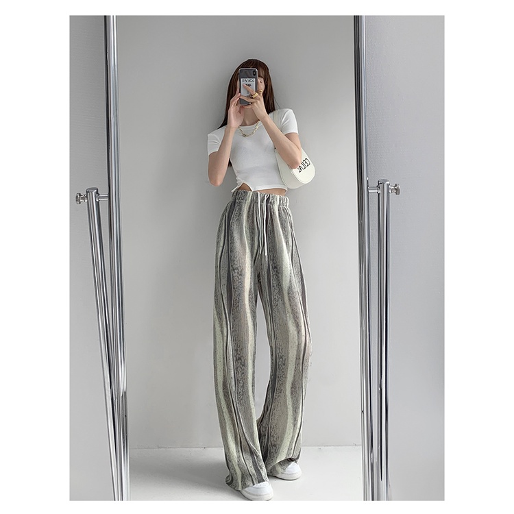 Quần ống rộng Lưng Cao Phong Cách Hàn Quốc Thời Trang Cho Nữ 2 Màu