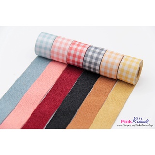 RB thô/dạ kẻ Gingham, dùng làm phụ liệu may mặc, phụ kiện tóc, thời trang, nơ bờm, bó hoa