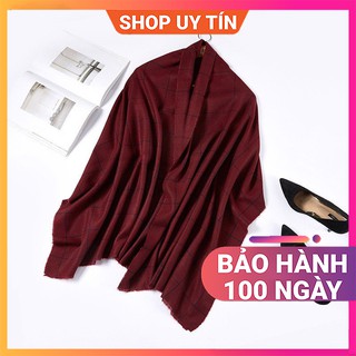 Khăn Quàng Cổ Len Cashmere Nữ - Khăn Choàng Giữ Ấm, Đi Biển Đẹp