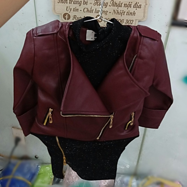 Áo khoác da bé gái ( Ng Kiều Oanh )