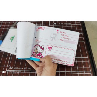 Phiếu giao hàng Kitty cuốn 100 tờ hàng có sẵn