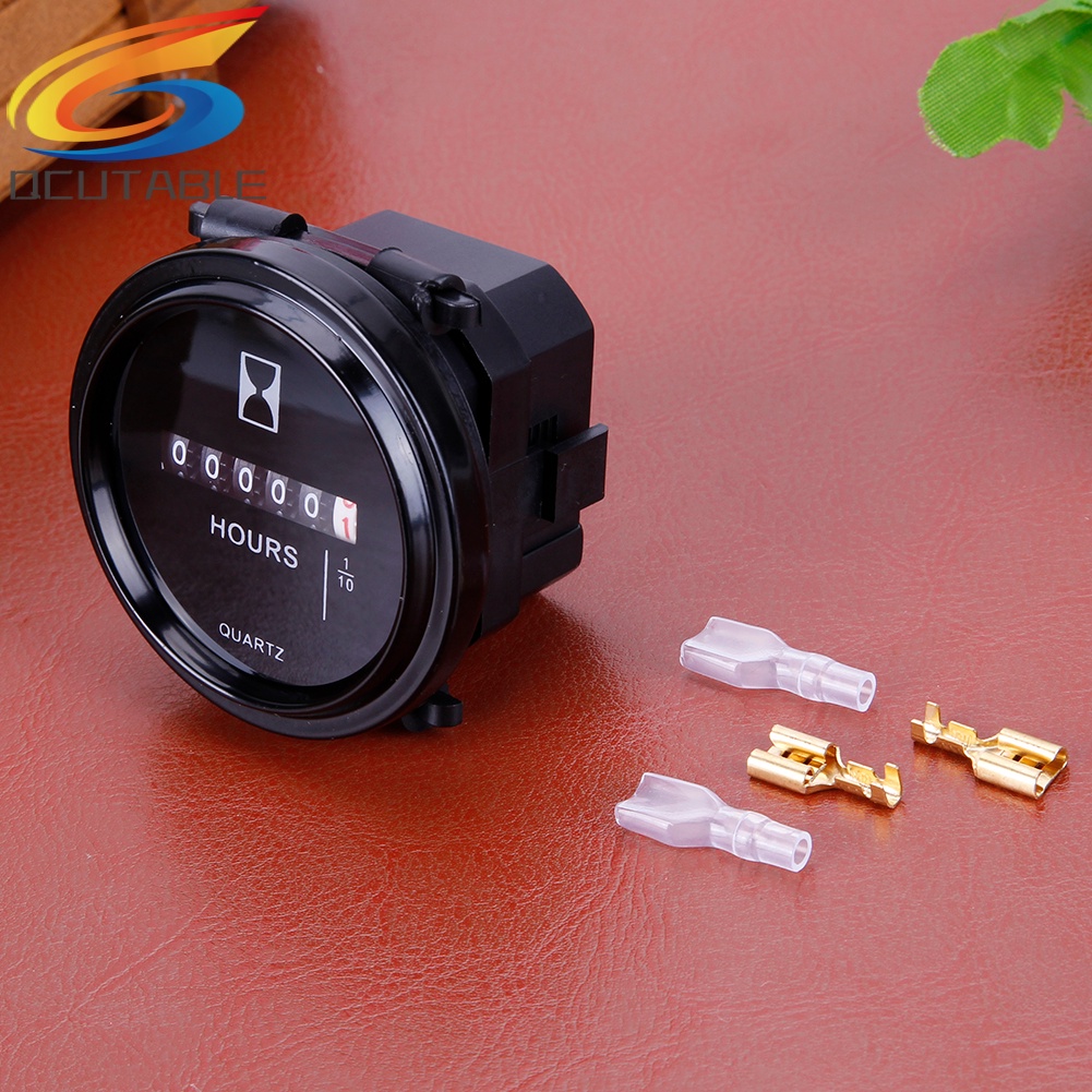 Đồng hồ đo giờ 12V-36V chống thấm nước dạng tròn 2&quot; dành cho động cơ