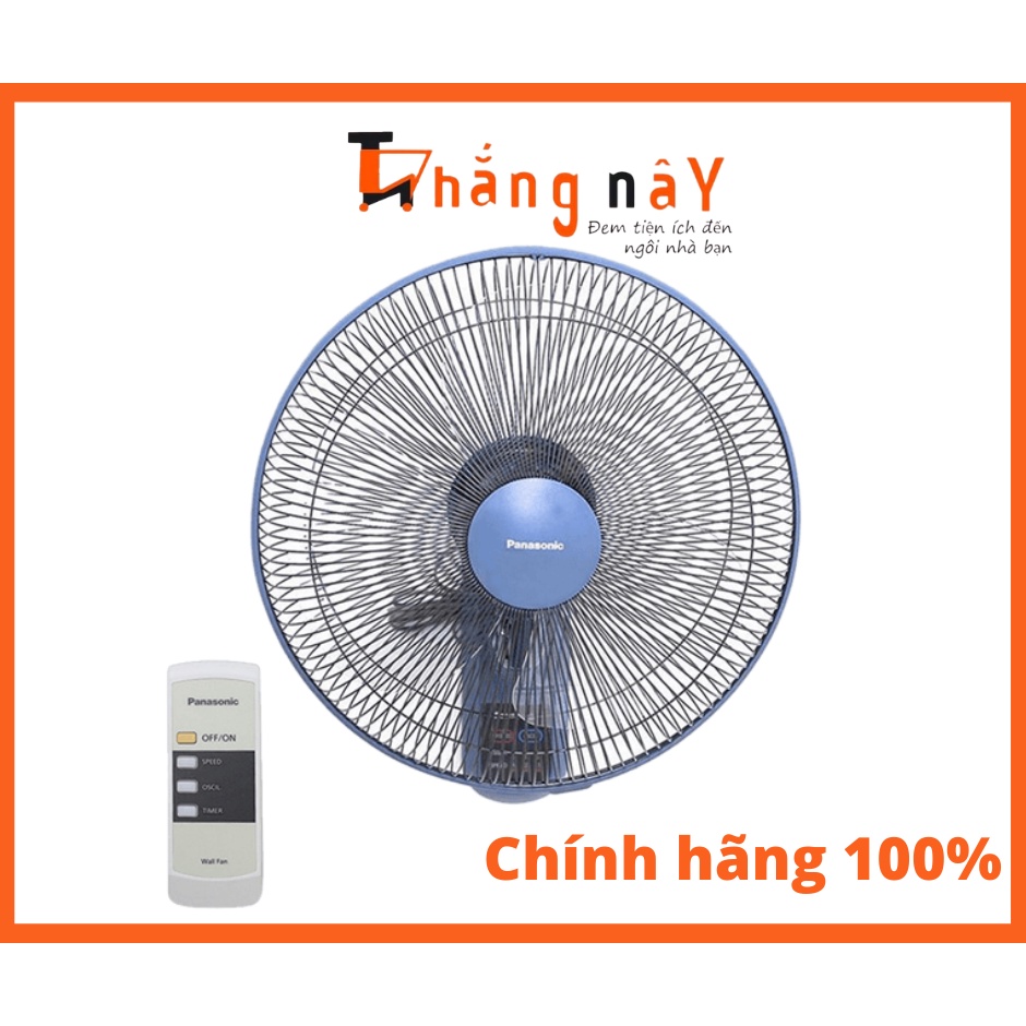 [ Hàng chính hãng] Quạt Treo tường điều khiển Panasonic F-409M( B/G)