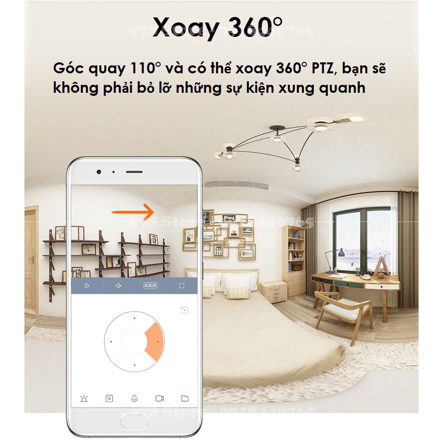 Camera IP Xiaomi Mijia 360 độ 2K - Camera giám sát Xiaomi Imilab C22 3K