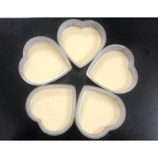 Bộ 10 cốc caramen / flan 120ml hình tim