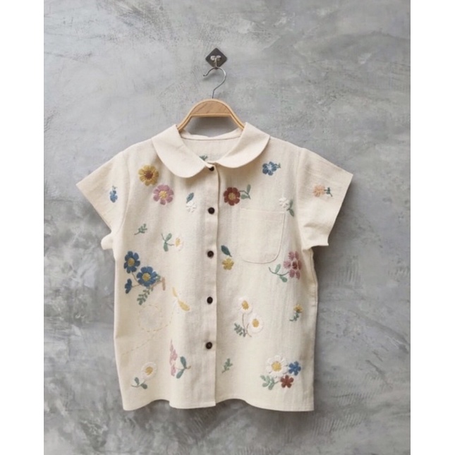 Áo linen thêu