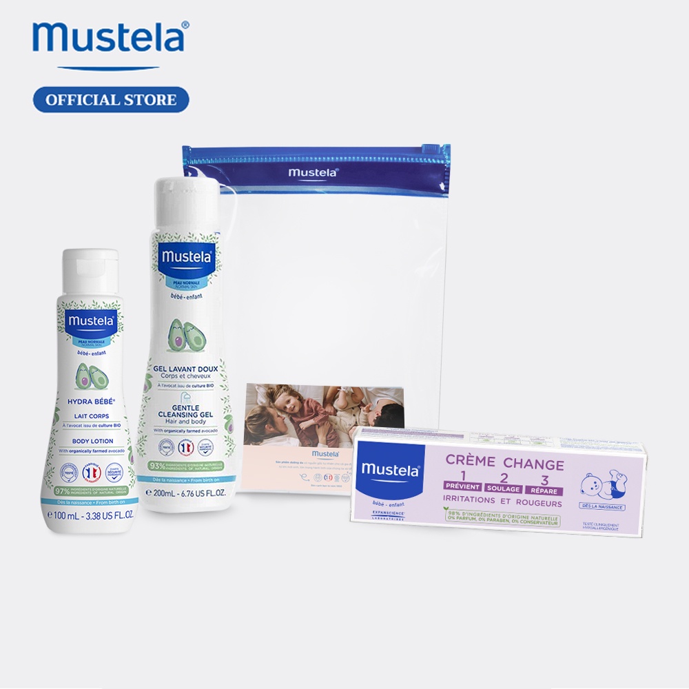 [CHÍNH HÃNG] Bộ Sản Phẩm Chăm Sóc Da Bé Mustela Chúc Mừng Những Dịp Đặc Biệt 350ml #MYPHAMGIARE