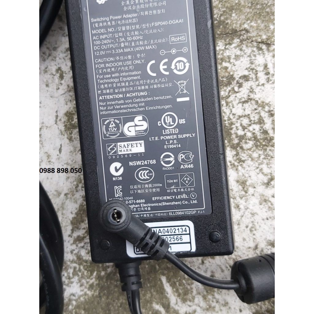 Adapter 12v 3.33a cho màn hình Dell S2230M loại tốt