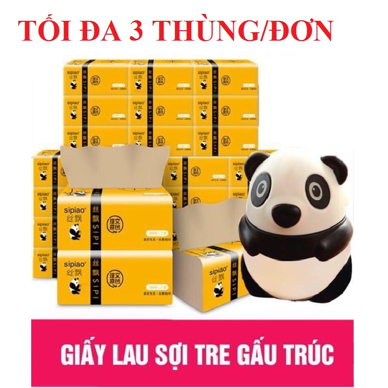 THÙNG 30 GÓI GIẤY ĂN GẤU TRÚC SIPIAO  [ VN ] ( TỔNG KHO GIA DỤNG GIÁ SỈ )